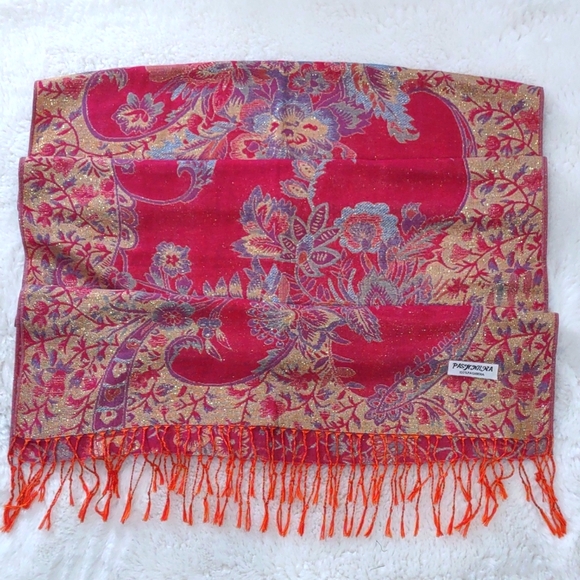 pashmina Other - PASHMINA SHAWL SCARF FLORAL.